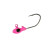 Bobby Garland 1/48oz Overbite Sickle Jigheads 10pk - Mo'Glo Pink