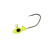 Bobby Garland 1/48oz Overbite Sickle Jigheads 10pk - Mo'Glo Chartreuse