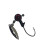 Bonehead BX Bladed Jig Heads 1/8oz Black 4pk