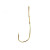 Eagle Claw 022A Rotating Aberdeen Gold sz2 10pk