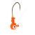 Eagle Claw Pro-V Weedless Jighead 1/8oz 6pk - Orange