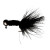 Eagle Claw Pro-V Crappie Chenille Jig, 1/16 oz Black 6ct