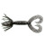 Yamamoto 2.5" Double Hula Grub 10pk - Smoke Black