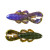 Googan Baits 4" Bandito Bug 7pk - Green Pumpkin Purple