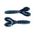 Googan Baits 3.5" Double Tail Love Grub 7pk- Black Blue Flake