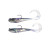 Lucky E Strike Mirror Image Darting Shad 5" - Black