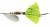 Mepps - 1/4oz Aglia Silver- Chartreuse
