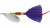 Mepps - 1/4oz Aglia Silver/Purple