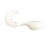 Mr. Crappie ShadPole Curl Tail 15pk - White