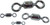 Spro Power Swivel 1/0 370lb 5pk - Blk