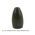 Tungsten - Lures Pro Tungsten Bullet Weights 1/8oz Green Pumpkin