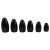 Tungsten - Lures Pro Tungsten Bullet Weights 3/16oz Black