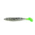 Walleye Assassin - 3" Die Dapper Walleye 10Ct - Salt & Pepper Silver Phantom/Chartreuse Tail