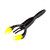 Yum 4" Salt Craw 10pk - Black Neon / Chartreuse Claw