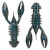 Z-Man 2.5" TRD CrawZ 6pk - Black/Blue