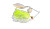 Head Hunter - Nasty 1/2oz Colorado Willow - Chartreuse White