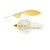 War Eagle Gold Frame Tandem Willow 1/2oz Spinnerbait White Gold