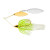 War Eagle Gold Frame Double Willow 1/2oz Spinnerbait White Chartreuse
