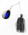 Jewel Lazer Jolt 1/2oz Spinnerbait - Black Blue Flash