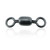 AFW Brass Crane Swivels - 100lb;#3 blk 36pc