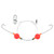 Aqua-Clear Surf Ball Rig - Sz1 XL Hk; Orange Floats