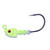 Bass Assassin SW Jigheads - 1/8oz Chartreuse Flash 18pk