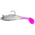 Betts Billy Bay Halo Shad - 1/2oz Clr Spk/Pink Tail 3pk