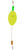 Betts Click Clackers - Wgt - Oval 2.5'' Yellow 1pk