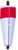 Betts Pop Float - Slot - Wgt - Torpedo 2'' Red/White 12pk