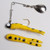 Betts Spin Split Tail - 1/32oz Ylw/Black Spots 12/cd