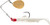 Bomber Saltwater Drum Beater - 1/4oz #4.54/0Red/PearlSlvFl