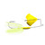 Buckeye Chop Top Buzzbait - 1/4oz White/Cht Gold Blade