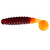 Charlie Brewer Crappie Grub - 1.5'' MotorOilGlt/OrgTl 15pk