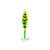 Clam Ratln PT Spoon - 1/8oz Chartreuse Koi