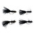 Cortland Wooly Bugger - Streamer;Black 4pk