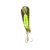 Custom Jigs - Slender Spoon - 1/8oz Gold;Chartreuse 1pk