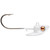 Damiki Rig Jig Head - 1/4oz #1/0 Pearl White 3pk