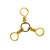 Eagle Claw - 3-Way Swivel - #6 Brass 12pk