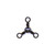 Eagle Claw - 3-Way Swivel - #8 Black 8pk