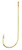 Eagle Claw - Aberdeen 1X Light Wire - 1/0 Gold 8pk