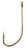 Eagle Claw - Baitholder 2Slice Offset - #1 Red 50pk