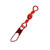 Eagle Claw - Barrel Swivel/Safety Snap - #5 Red 5pk
