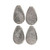Eagle Claw - Cat Claw No Roll Sinker - 2oz Natural 4pk - CC-NOROLL-2