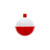 Eagle Claw - Snap-On Float - Round 1.5'' Red/White 12pk