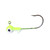 HeadHunter Round Jig Head - 1/8oz White/Chart