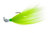Hookup Ins Premium Bucktail - 1/4oz White Green