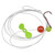 JB Lures Slow Death Plus Rig - Chartreuse Propeller