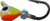 K&E Pelkie Tungsten Jighead - #12 OrgChartreuse