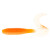 Kalins Lunker Grub - 5'' Fluorescent Orange 10pk