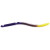 Kelly's Firetail Rigged Worm - 5.5'' Purple/Yellowtail